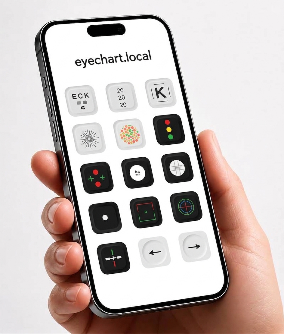 phone control eye chart phone control eye chart